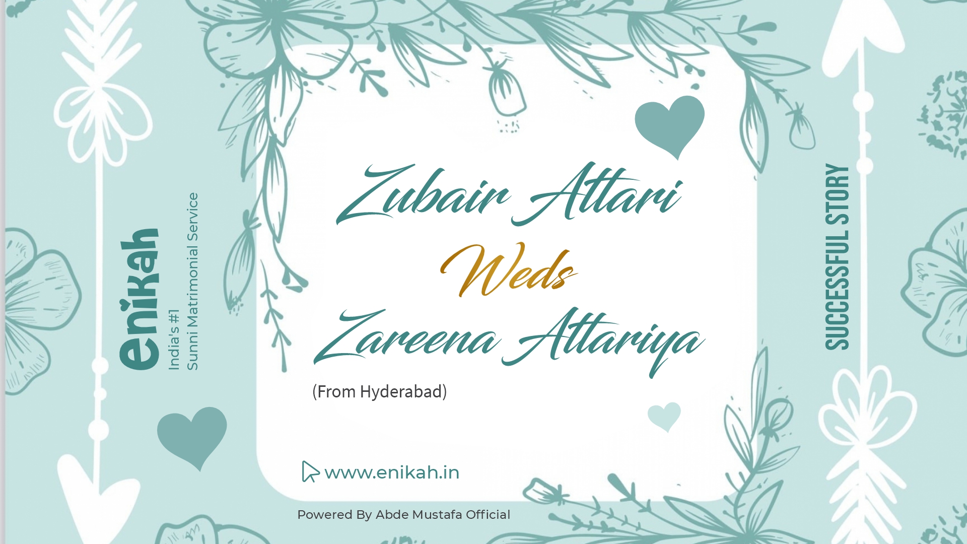 Zubair Attari Weds Zareena Attariya